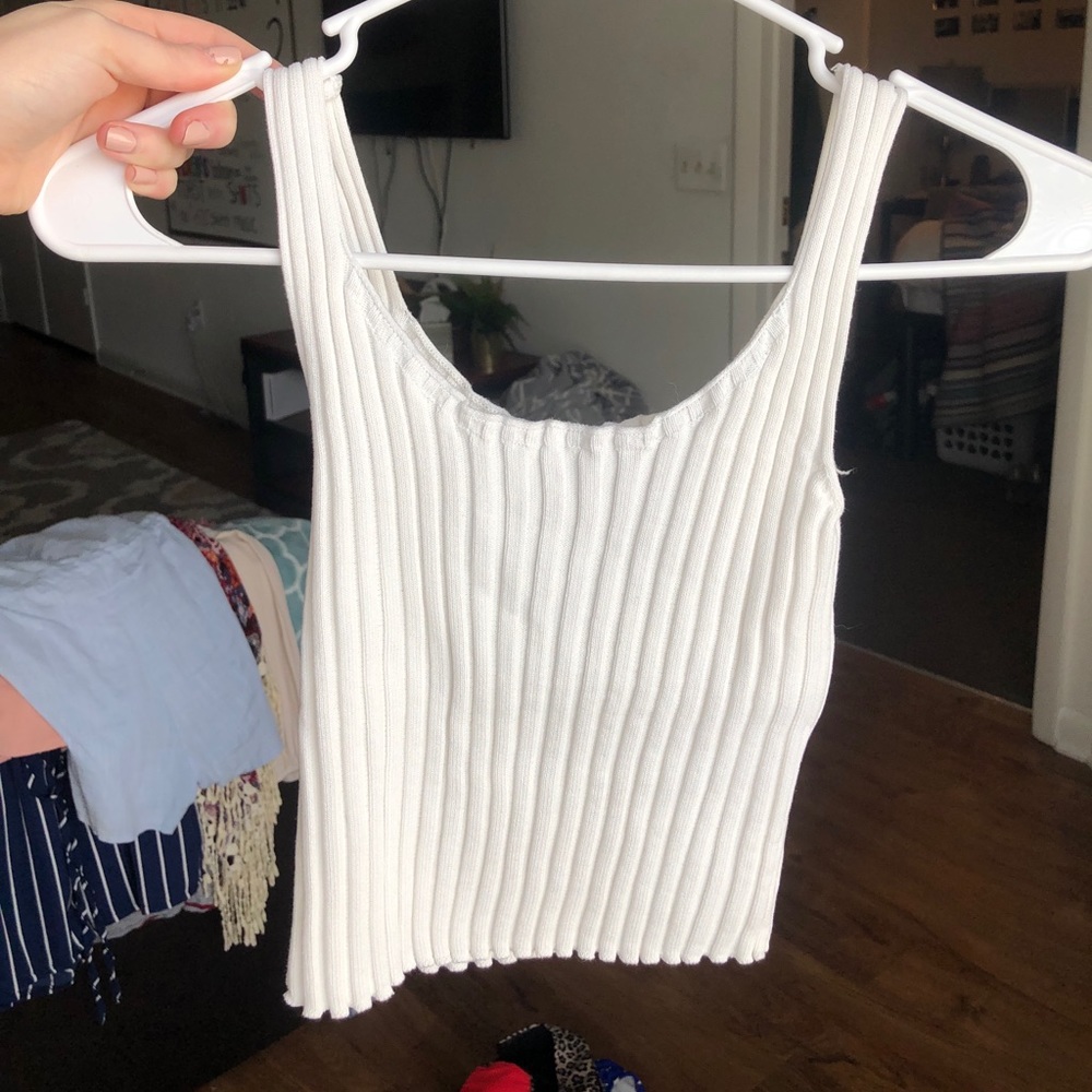 White tank top